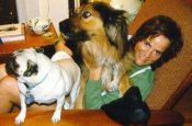 Debbie with dogs