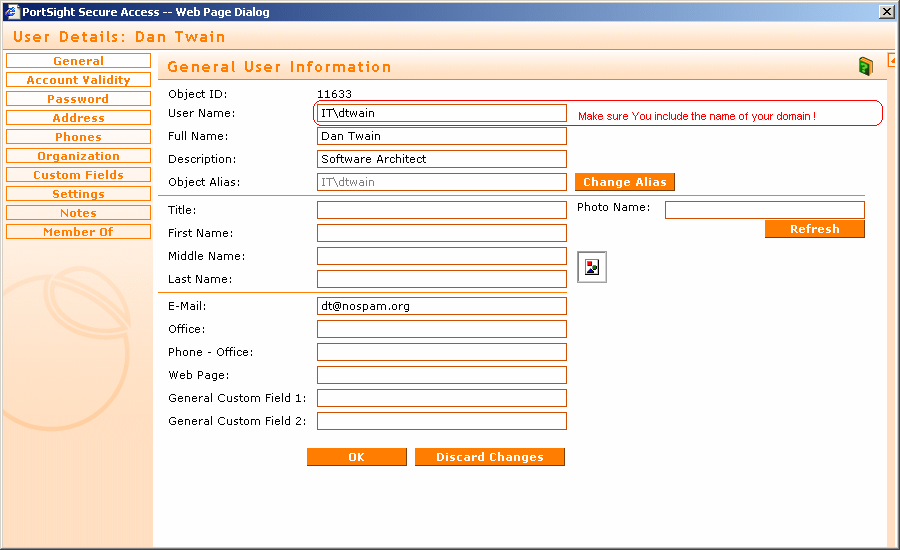 Make sure you included your domain name and used backslash ("\") in the "User name" field.