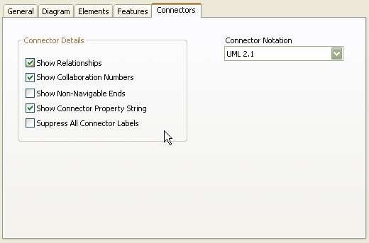 DiagramOptionsConnectorsTab