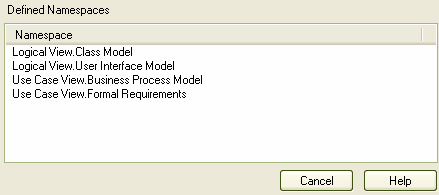 NamespacesDialog