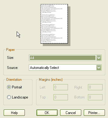 PageSetup