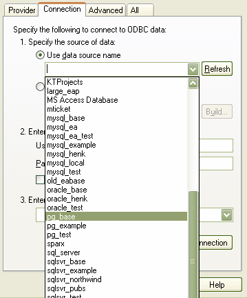 PostgreDataLink-Connection