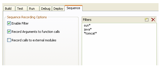 sequence options