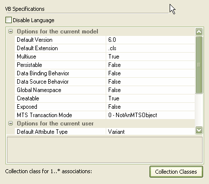 VBSpecifications